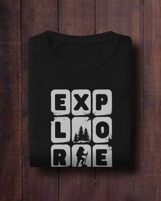 EXPLORE Adventure T-Shirt Hiking & Travel Graphic Tee