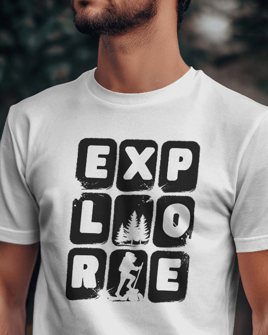 EXPLORE Adventure T-Shirt Hiking & Travel Graphic Tee