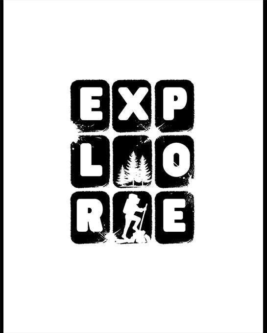 EXPLORE Adventure T-Shirt Hiking & Travel Graphic Tee