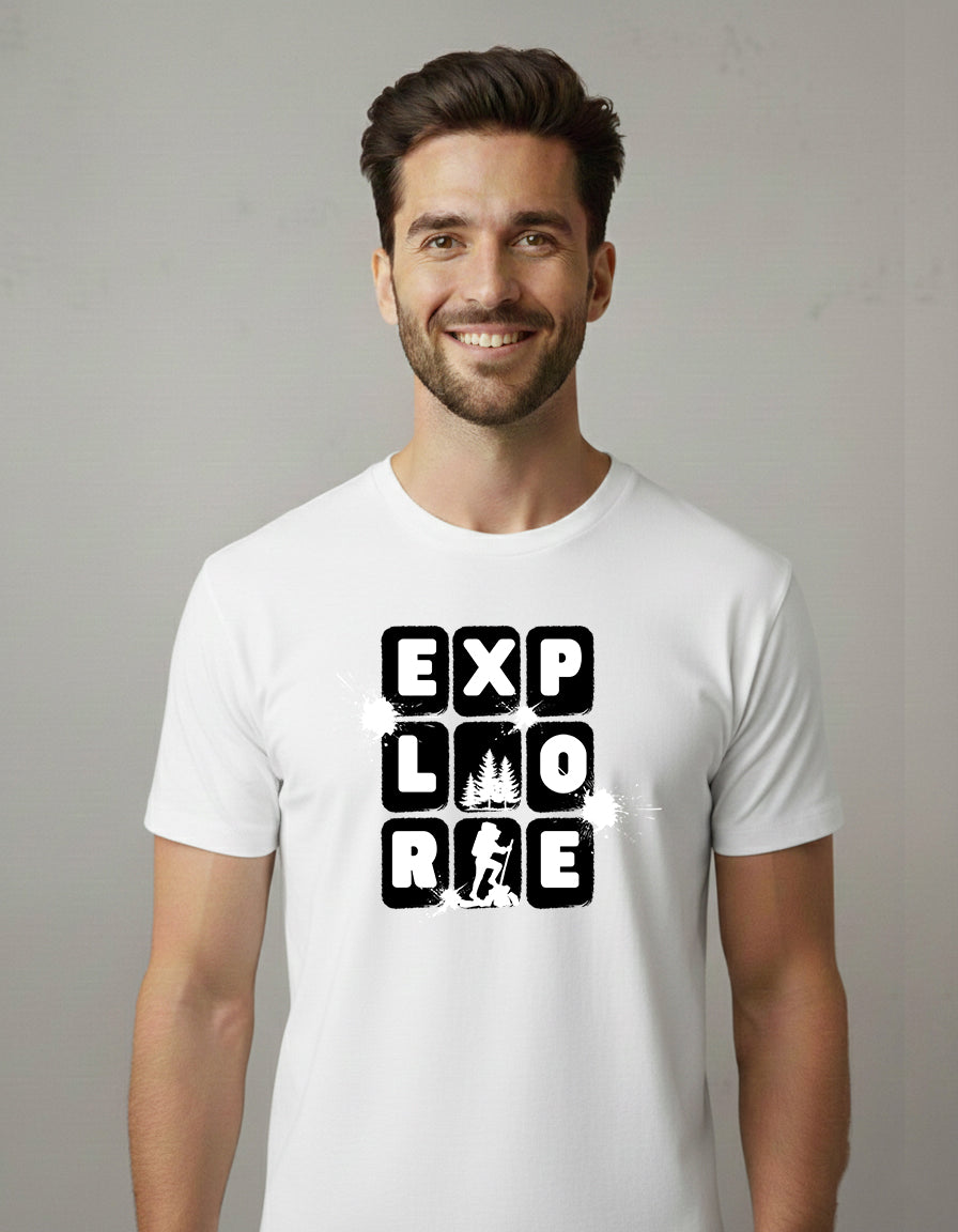 EXPLORE Adventure T-Shirt Hiking & Travel Graphic Tee