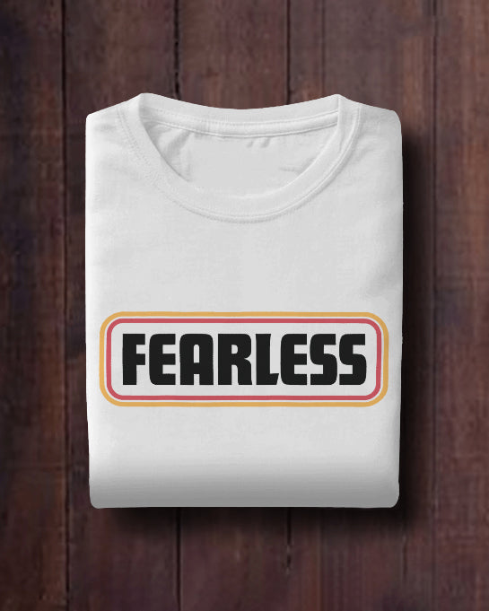 FEARLESS Statement T-Shirt | Premium Cotton Graphic Tee for Men
