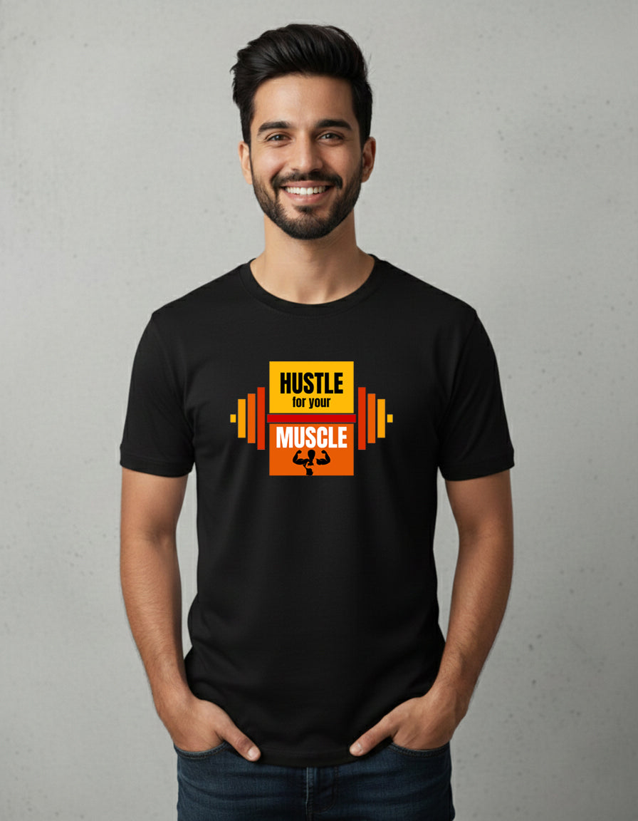 Hustle For Your Muscle Gym T-Shirt