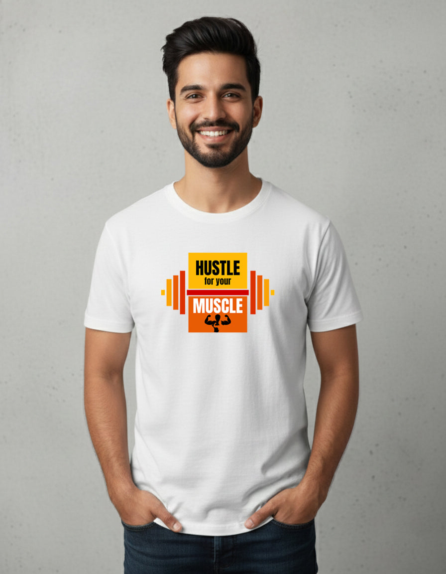 Hustle For Your Muscle Gym T-Shirt