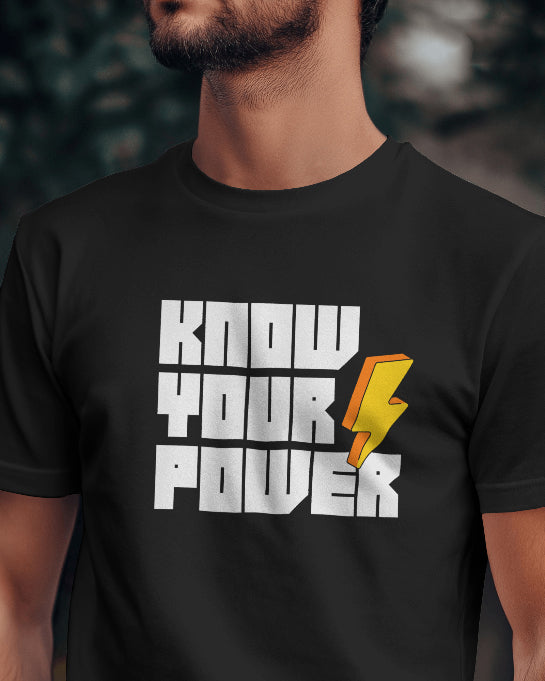 Know Your Power Motivational Graphic T-Shirt
