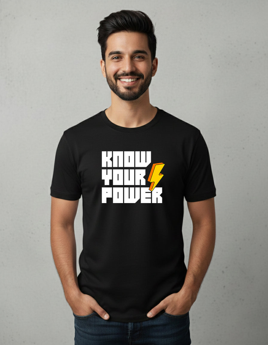 Know Your Power Motivational Graphic T-Shirt