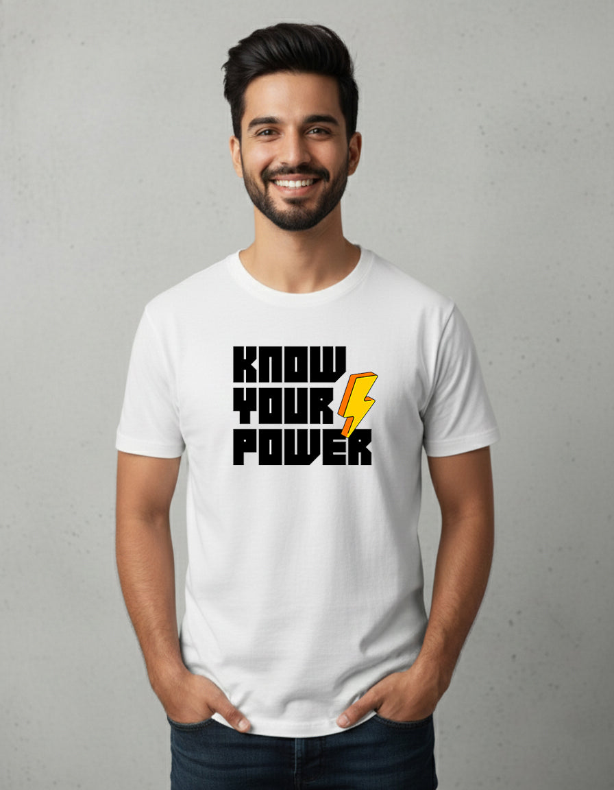 Know Your Power Motivational Graphic T-Shirt