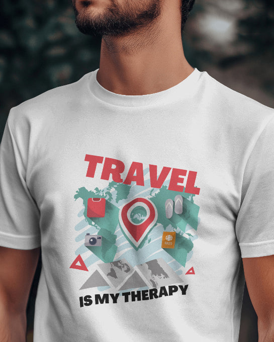 Travel Therapy Graphic Tee for Travelers