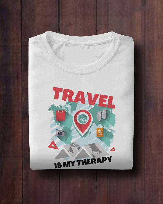 Travel Therapy Graphic Tee for Travelers
